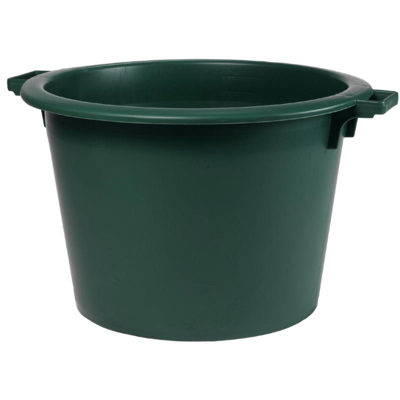 EDA bac rond O 70, plastique recyclé, vert canada, 110 litres